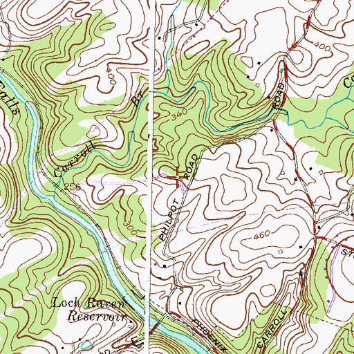 Topographic Map of Cross Creek, MD