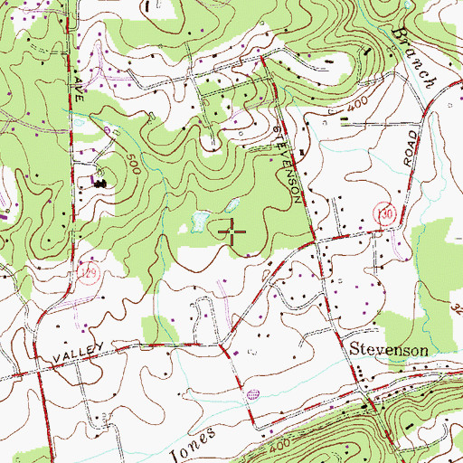 Topographic Map of Cross Ore Bank, MD