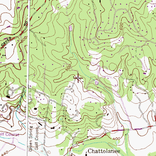 Topographic Map of Eccleston Valley, MD