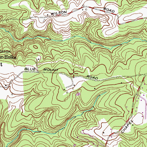 Topographic Map of Fern Valley, MD