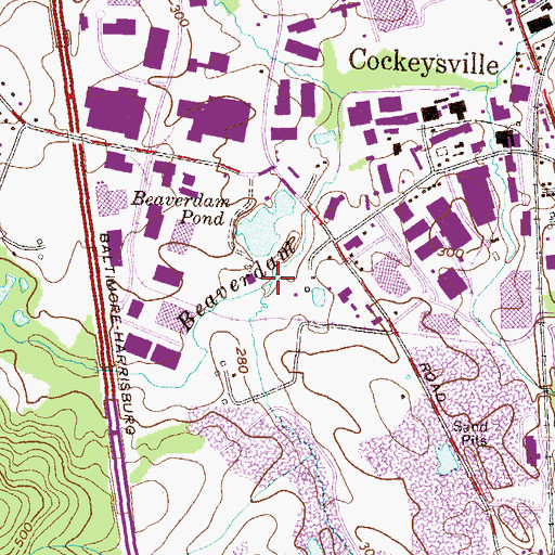 Topographic Map of Goodwin Run, MD