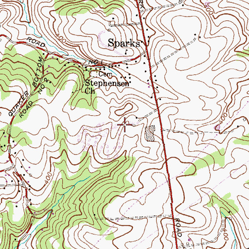 Topographic Map of Highlands Corporate Office Park, MD