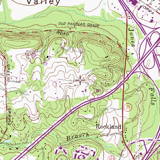 Topographic Map of Hillstead, MD