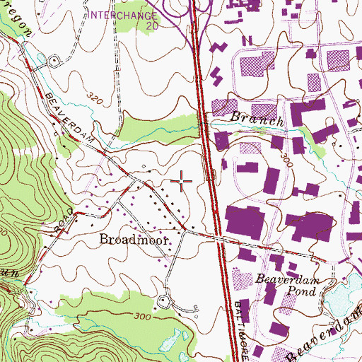 Topographic Map of Ivy Hill, MD