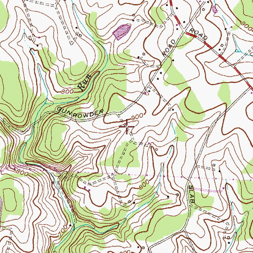 Topographic Map of Mikules Manor, MD