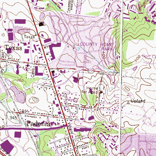 Topographic Map of Padonia International Elementary School, MD