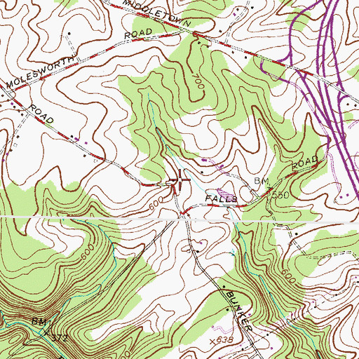 Topographic Map of Pentecostal Church (historical), MD