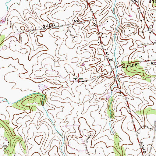 Topographic Map of Pine Hill Farms, MD