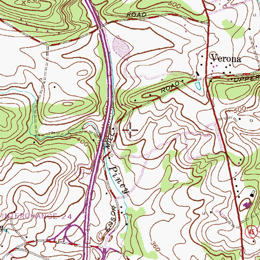 Topographic Map of Retreat Farms, MD