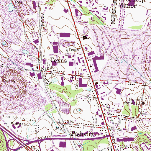 Topographic Map of Saint Joseph Roman Catholic Church, MD