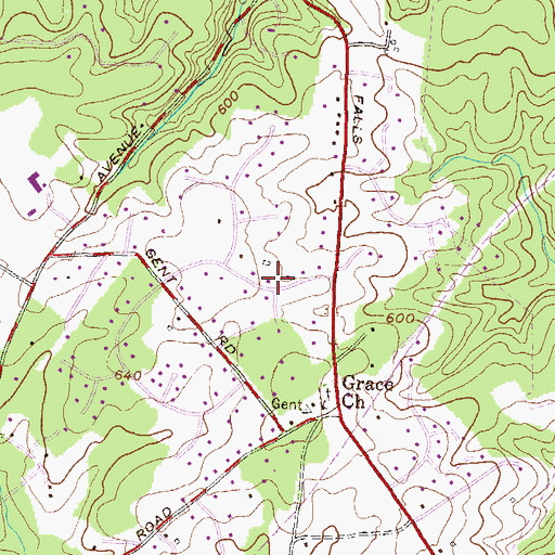 Topographic Map of Shawan Valley, MD