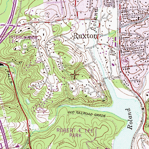 Topographic Map of Sorrento, MD