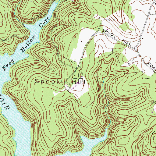 Topographic Map of Spook Hill, MD
