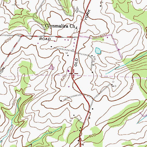 Topographic Map of Stockton, MD