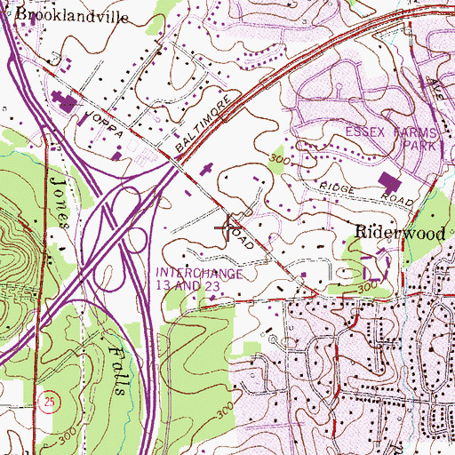 Topographic Map of Sunset Knoll, MD