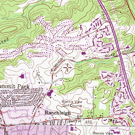 Topographic Map of The Falls, MD