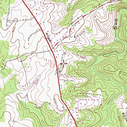 Topographic Map of The Pines at Deep Run, MD