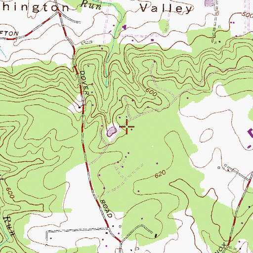 Topographic Map of Tufton Farms, MD