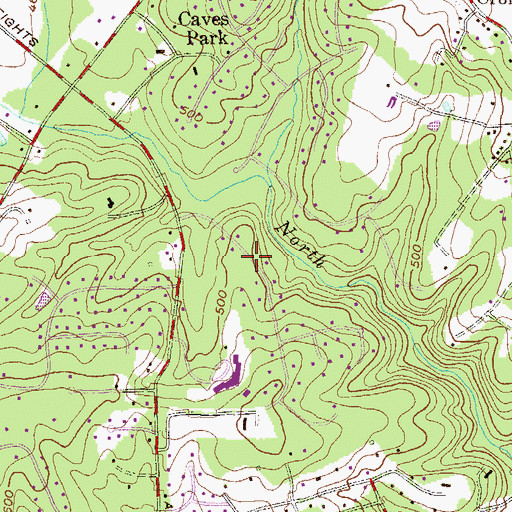 Topographic Map of Valley Heights, MD