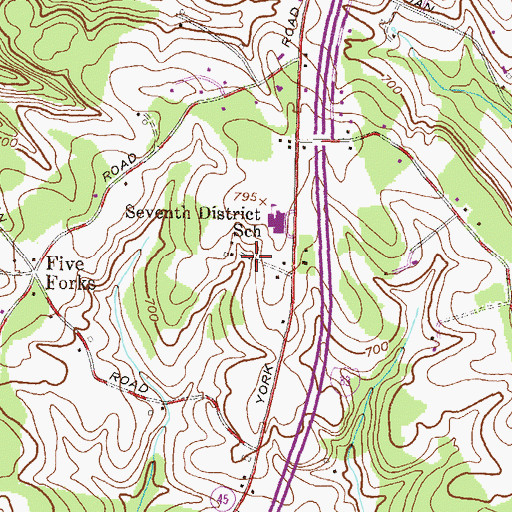 Topographic Map of Windtree Valley, MD