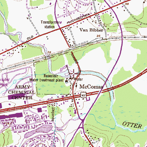 Topographic Map of Winters Run, MD