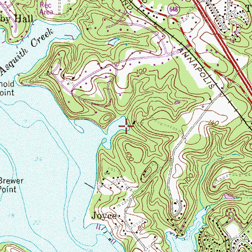 Topographic Map of Rays Pond, MD