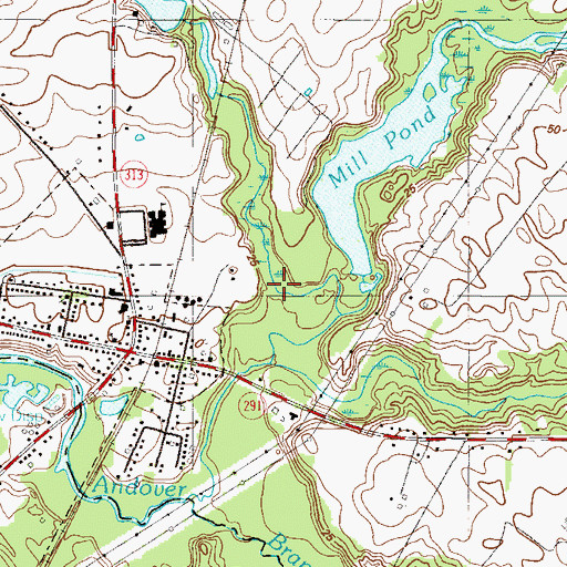 Topographic Map of Edmonds Creek, MD
