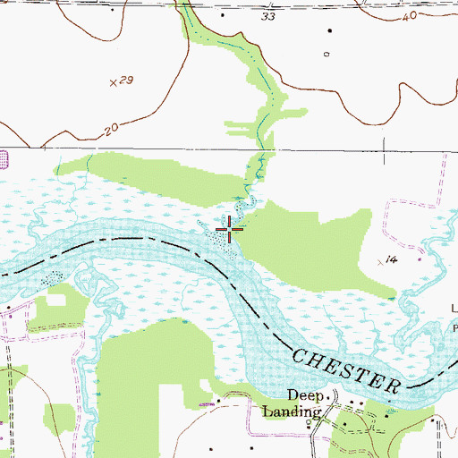 Topographic Map of Goosehaven Creek, MD