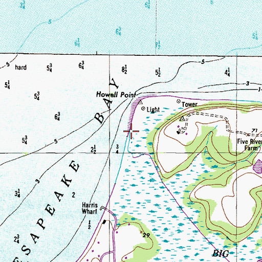 Topographic Map of Indian Cabin Creek, MD