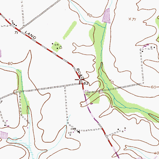 Topographic Map of Kent County, MD