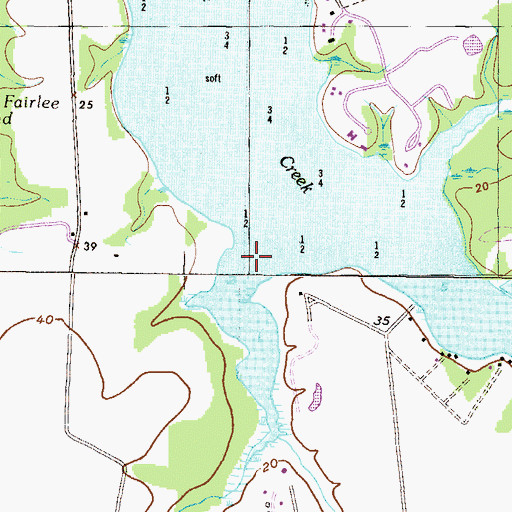 Topographic Map of Orchards Branch, MD