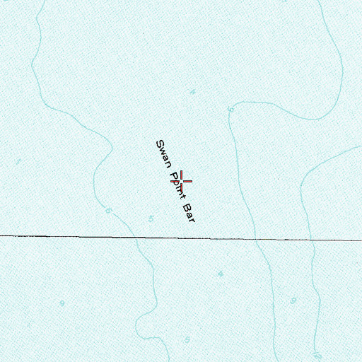 Topographic Map of Swan Island (historical), MD