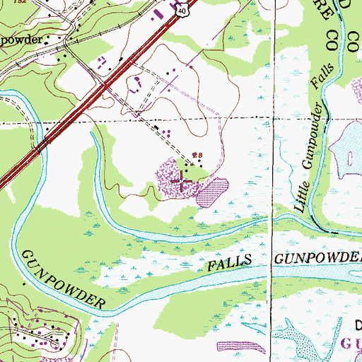 Topographic Map of Bradshaw Pit, MD