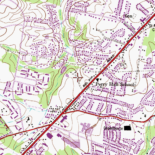 Topographic Map of Cedarside Farm, MD