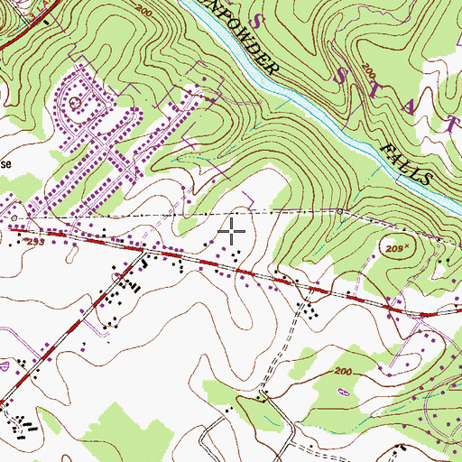 Topographic Map of Correlli Estates, MD