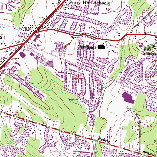 Topographic Map of Darleigh Manor, MD