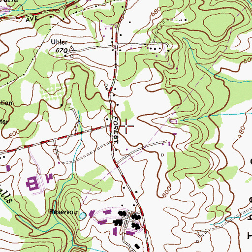 Topographic Map of Har Sinai Congregation Cemetery, MD