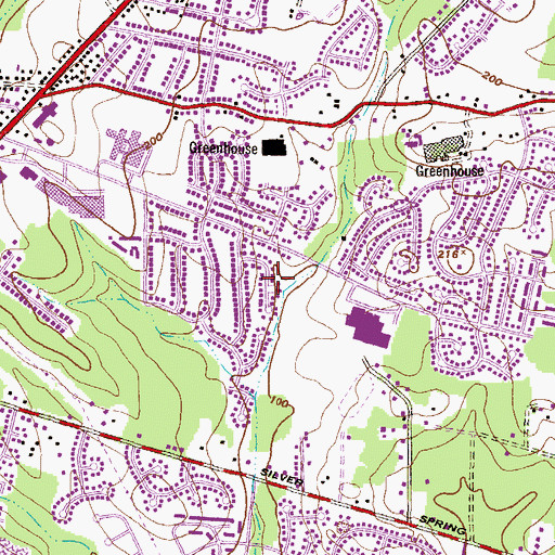 Topographic Map of Joppa Vale, MD