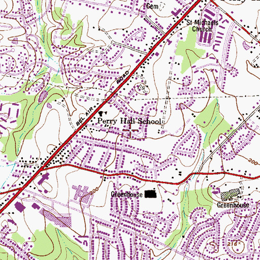 Topographic Map of Joppa View, MD