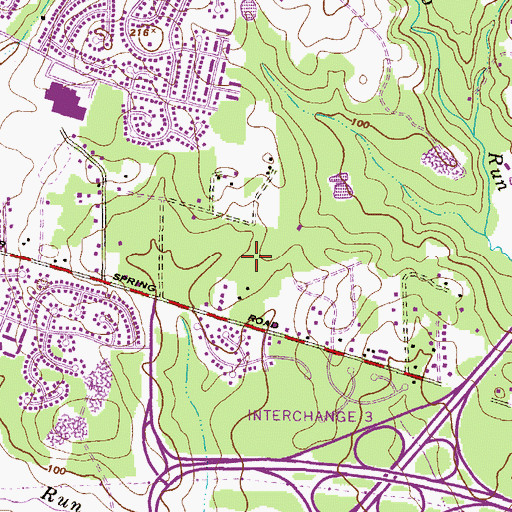 Topographic Map of Joppa View Elementary School, MD