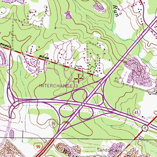 Topographic Map of Lawrence Hill, MD