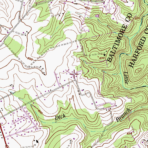 Topographic Map of Margate, MD