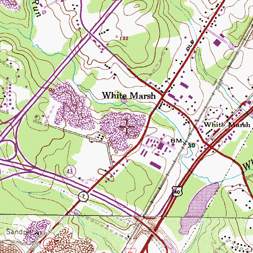 Topographic Map of Schwartz Pit, MD