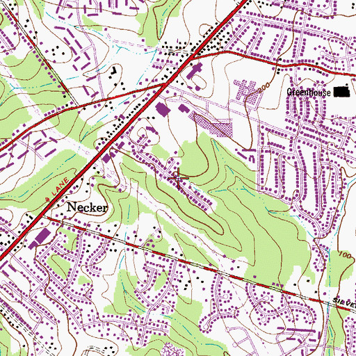 Topographic Map of Silver Spring Station, MD