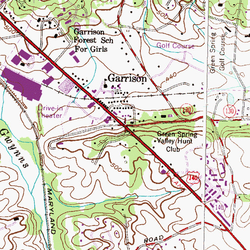 Topographic Map of Tobin, MD