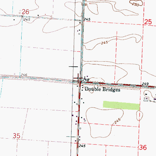 Topographic Map of Princess Chapel, AR