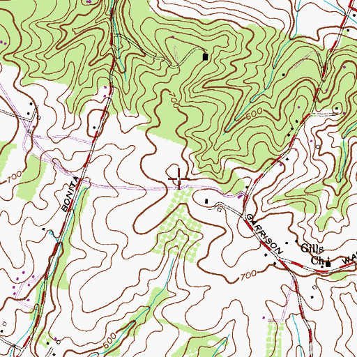 Topographic Map of Worthington Park, MD