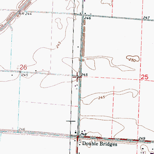 Topographic Map of Church of Christ (historical), AR