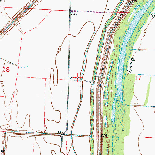 Topographic Map of Saint Luke Church (historical), AR
