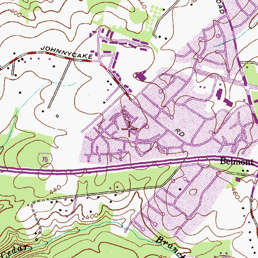Topographic Map of Chadwick Manor, MD